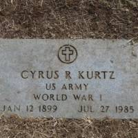 Cyrus Russell (NEW) KURTZ (VETERAN WWI)